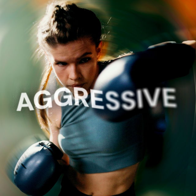 Free aggressive music cover image