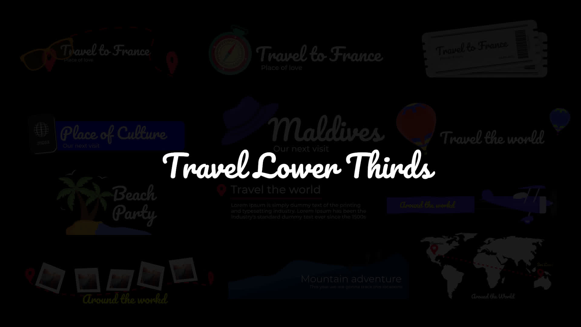 Travel Lower Thirds