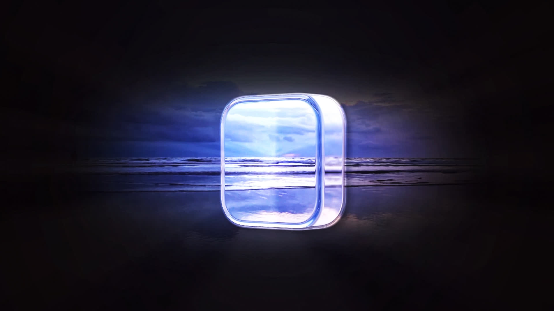 3D Glass Logo
