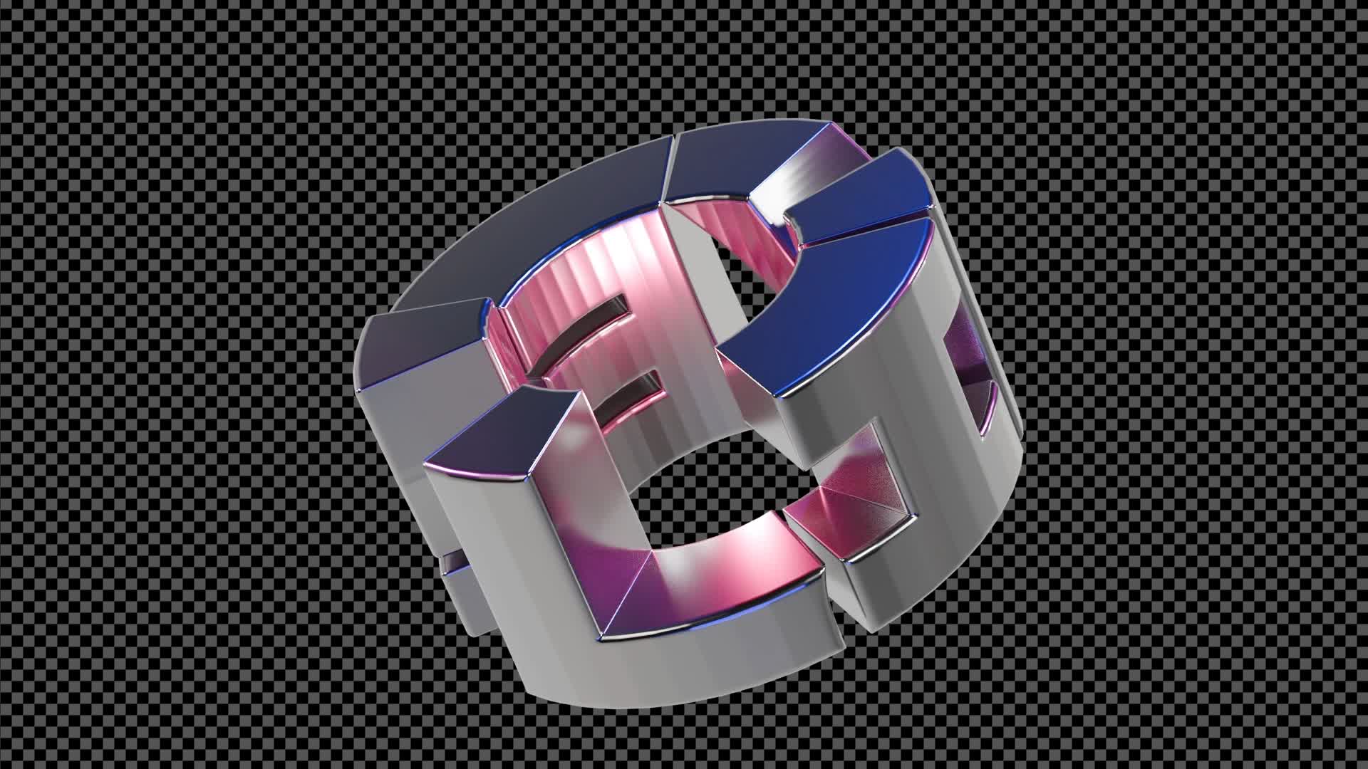 3D Metallic Like Loop On Alpha