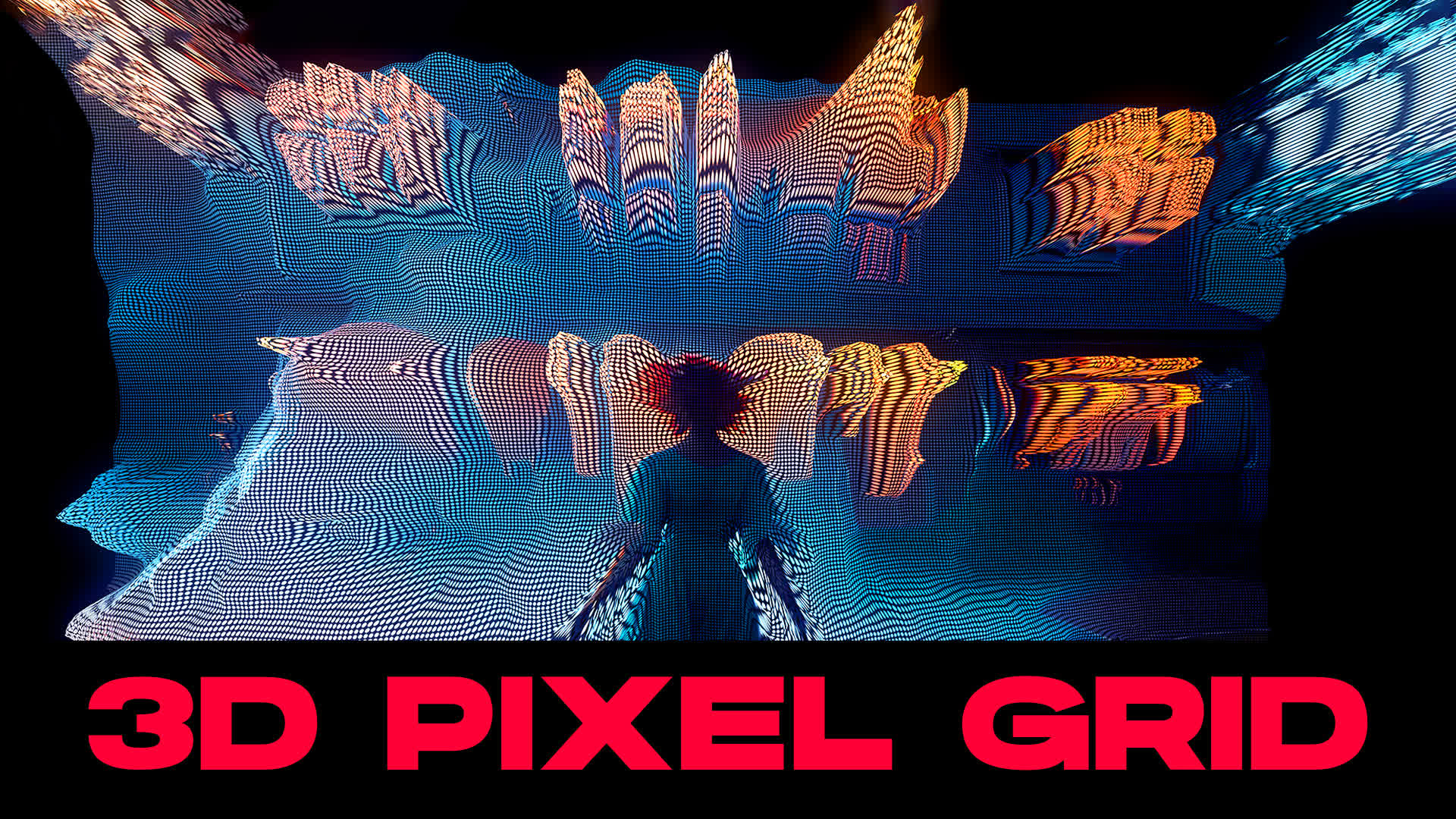 3D Pixel Grid Transitions