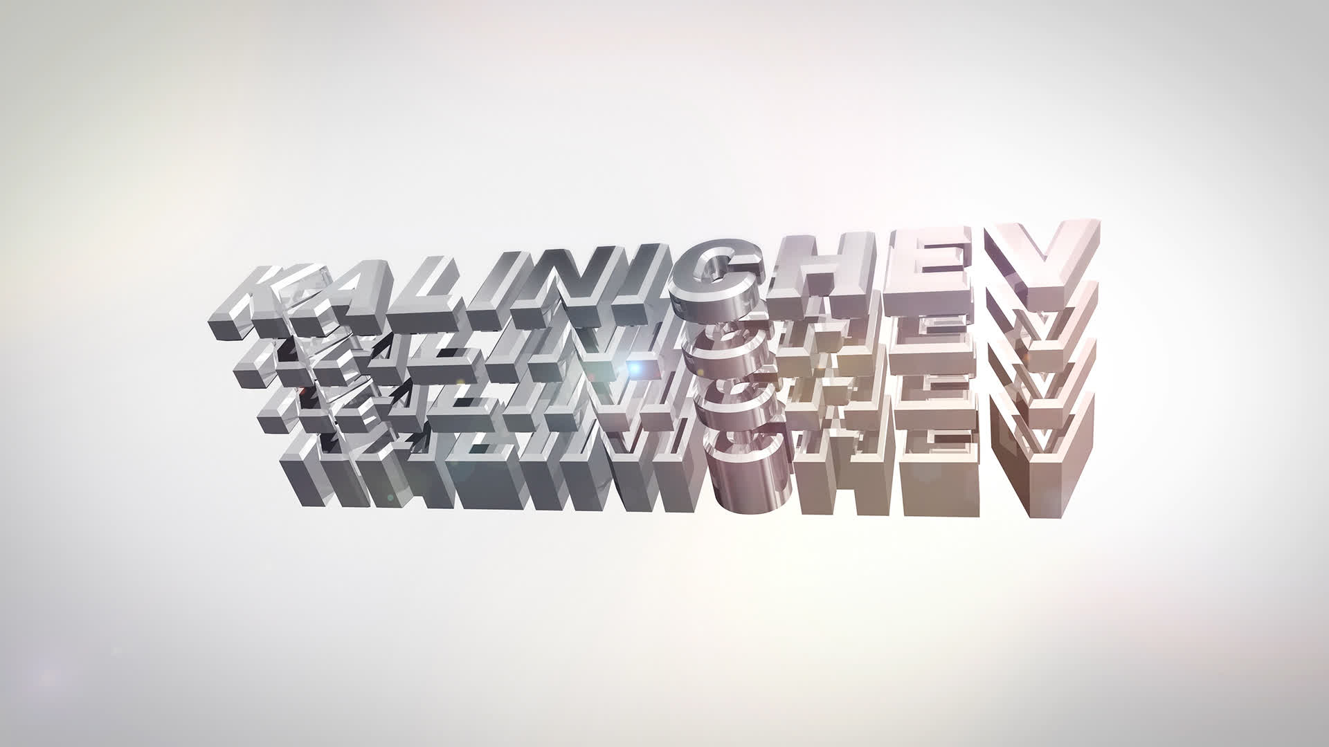 3D Simple Reflective Title