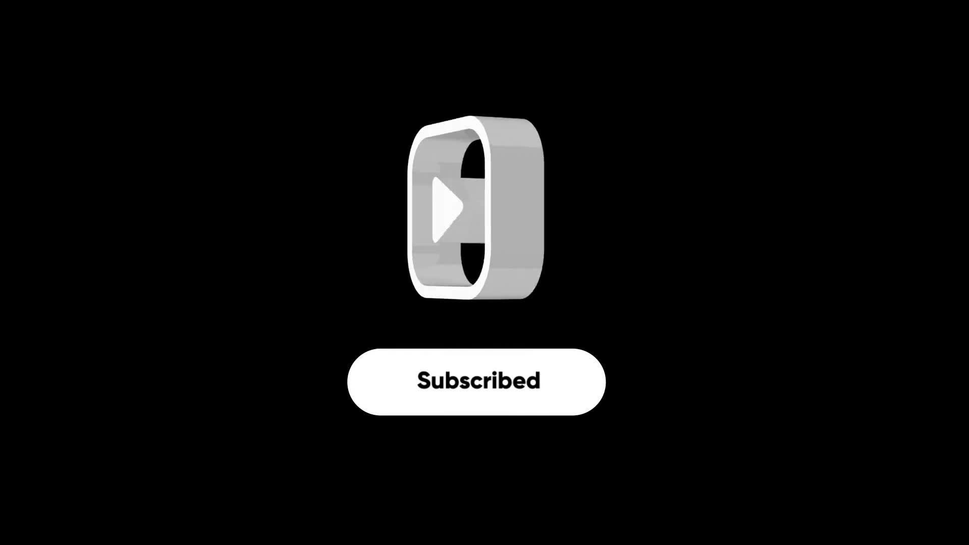 3D Subscribe Button