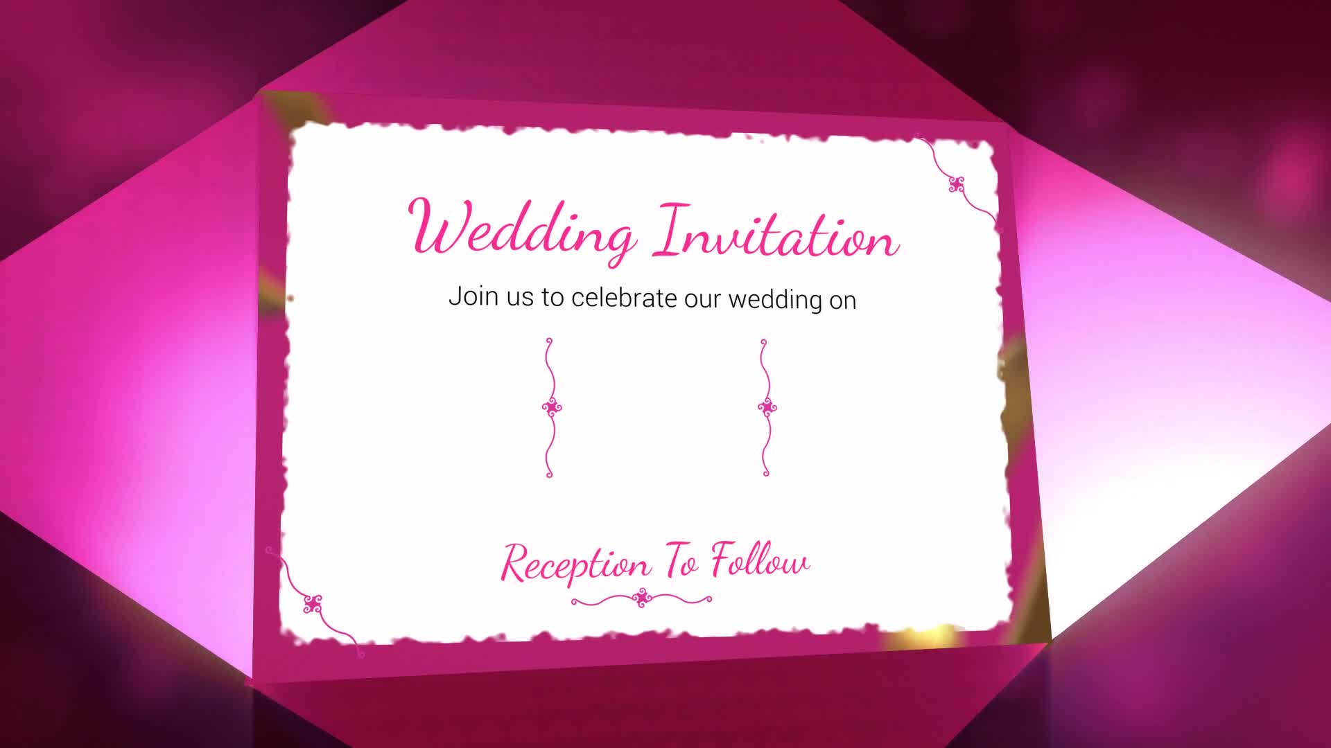 3D Wedding Invitation Card