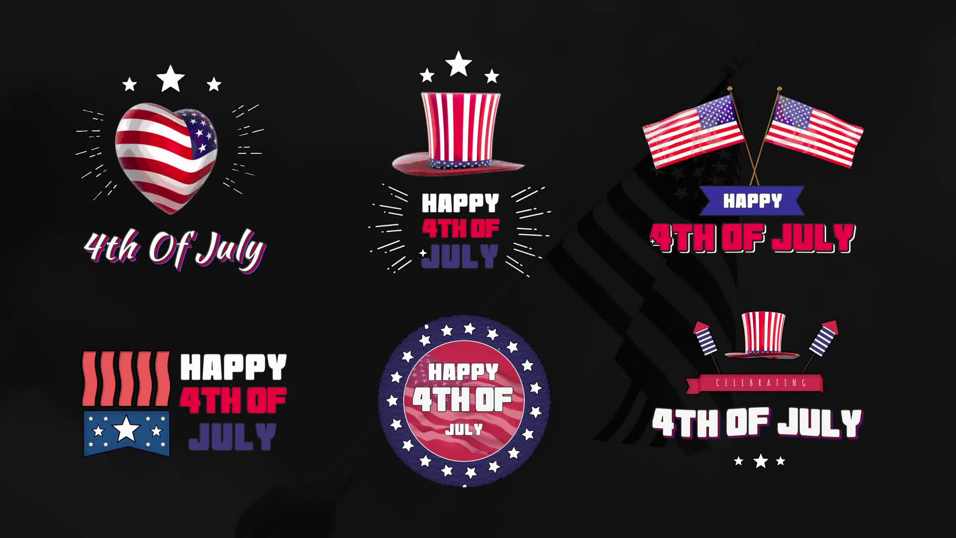 4th Of July Titles Pack