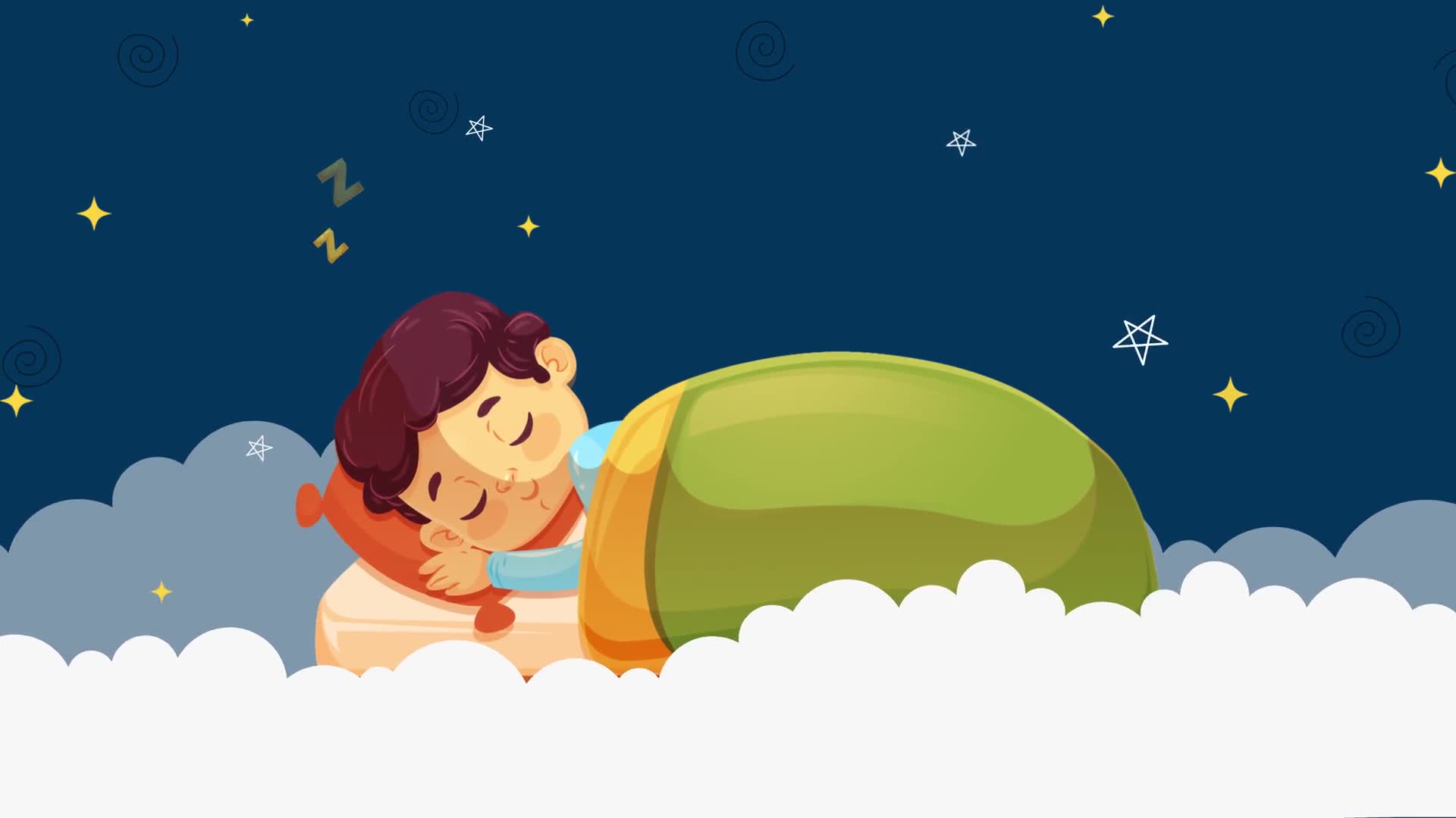 Sleeping On Clouds In Sky