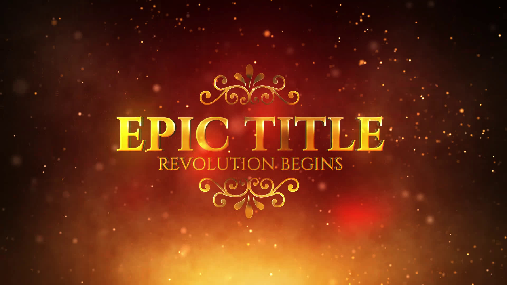 Fire 3D Epic Title