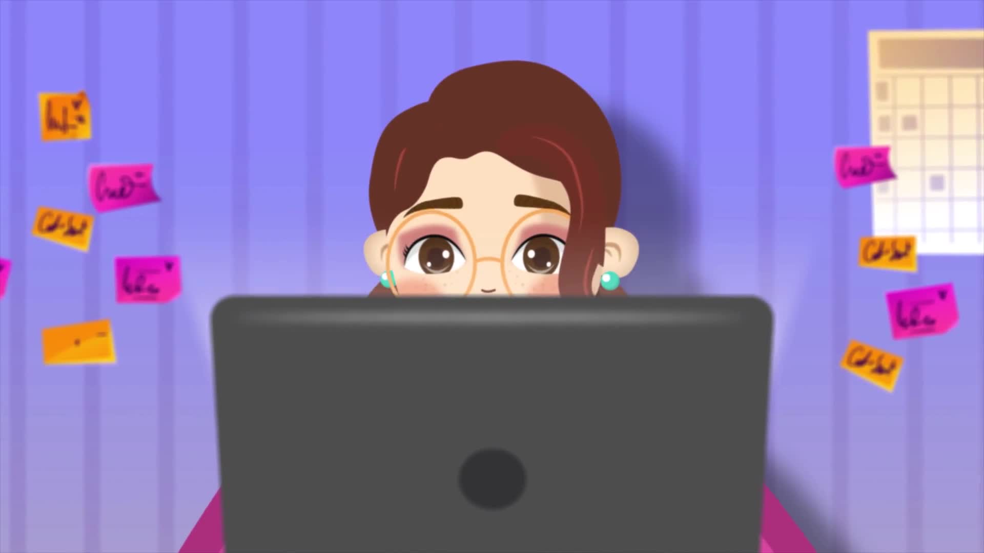 Woman Working On A Laptop