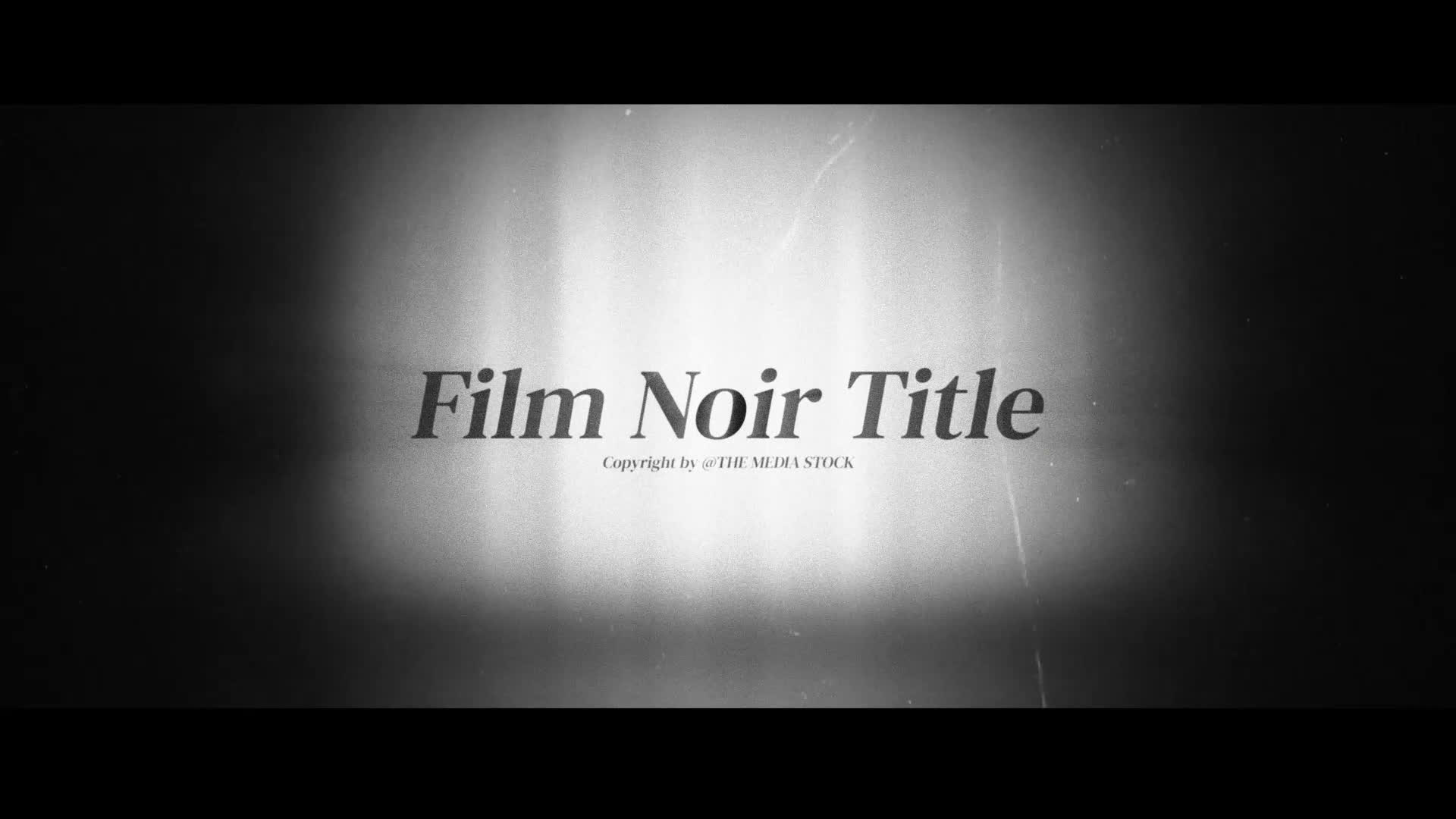 Film Noir Title Credits