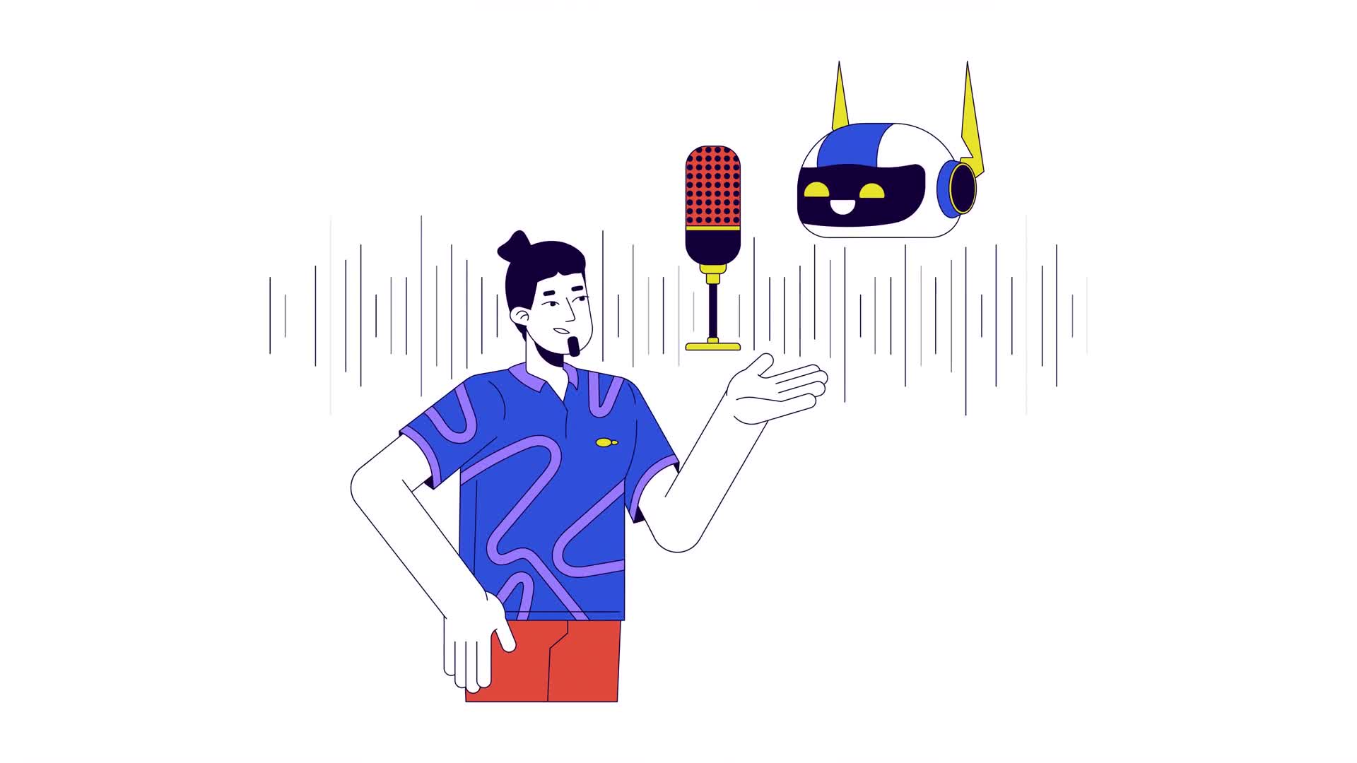 AI Assistant Talking On Alpha