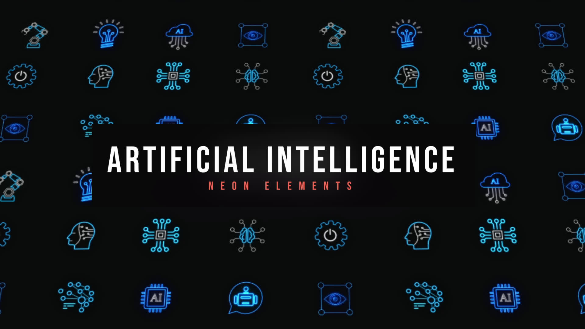 AI Neon Icons