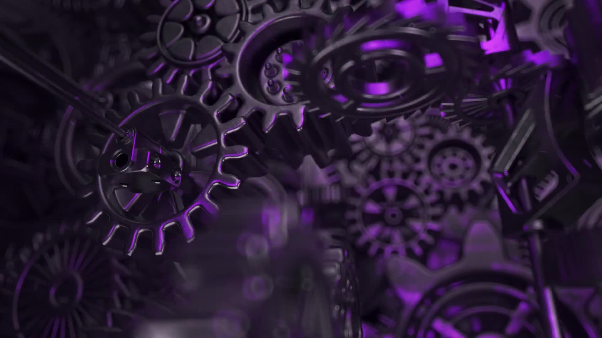 Abstract 3D Gear Wall