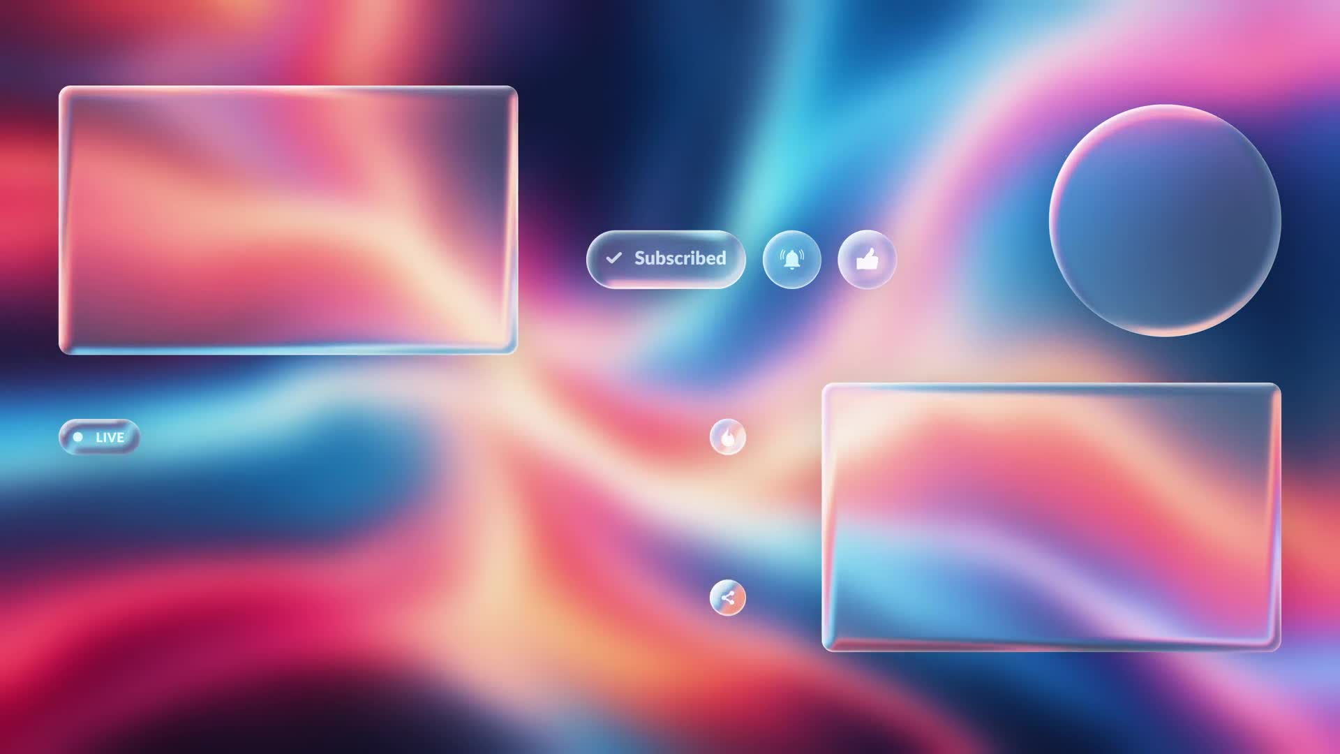 Abstract Neon Waves Motion Background