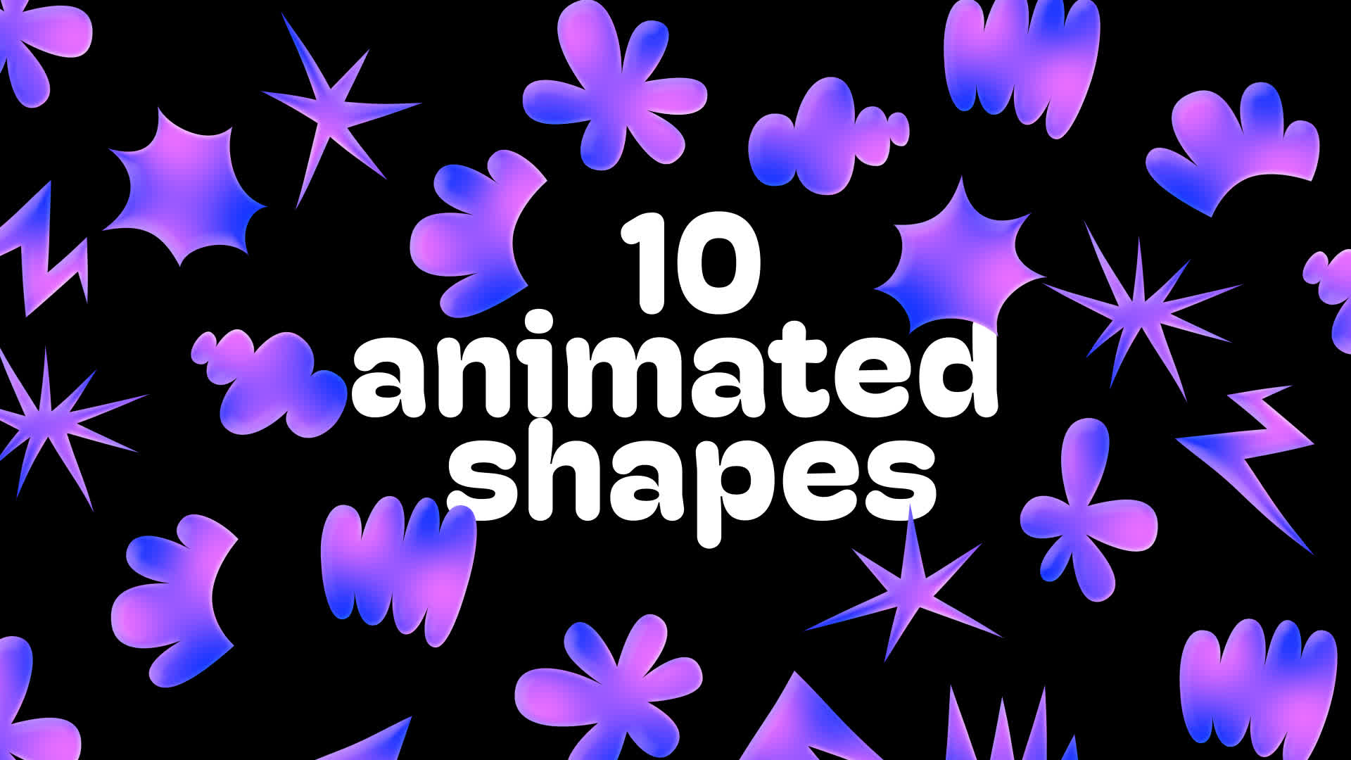 Abstract Purple Shape Pack