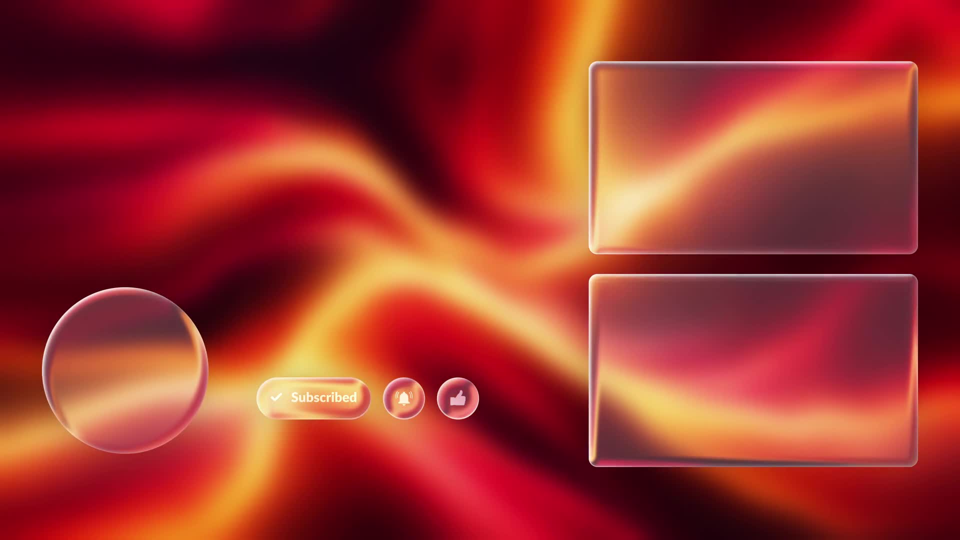 Abstract Red Orange Fluid Social Media Overlay Animation