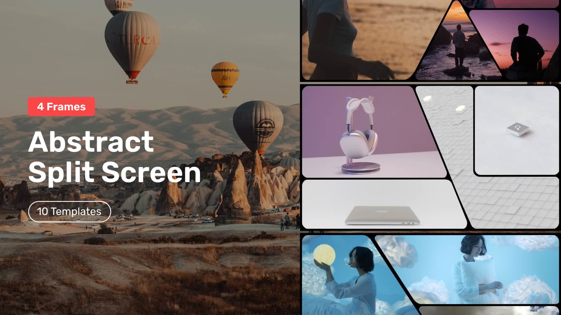 Abstract Split Screen