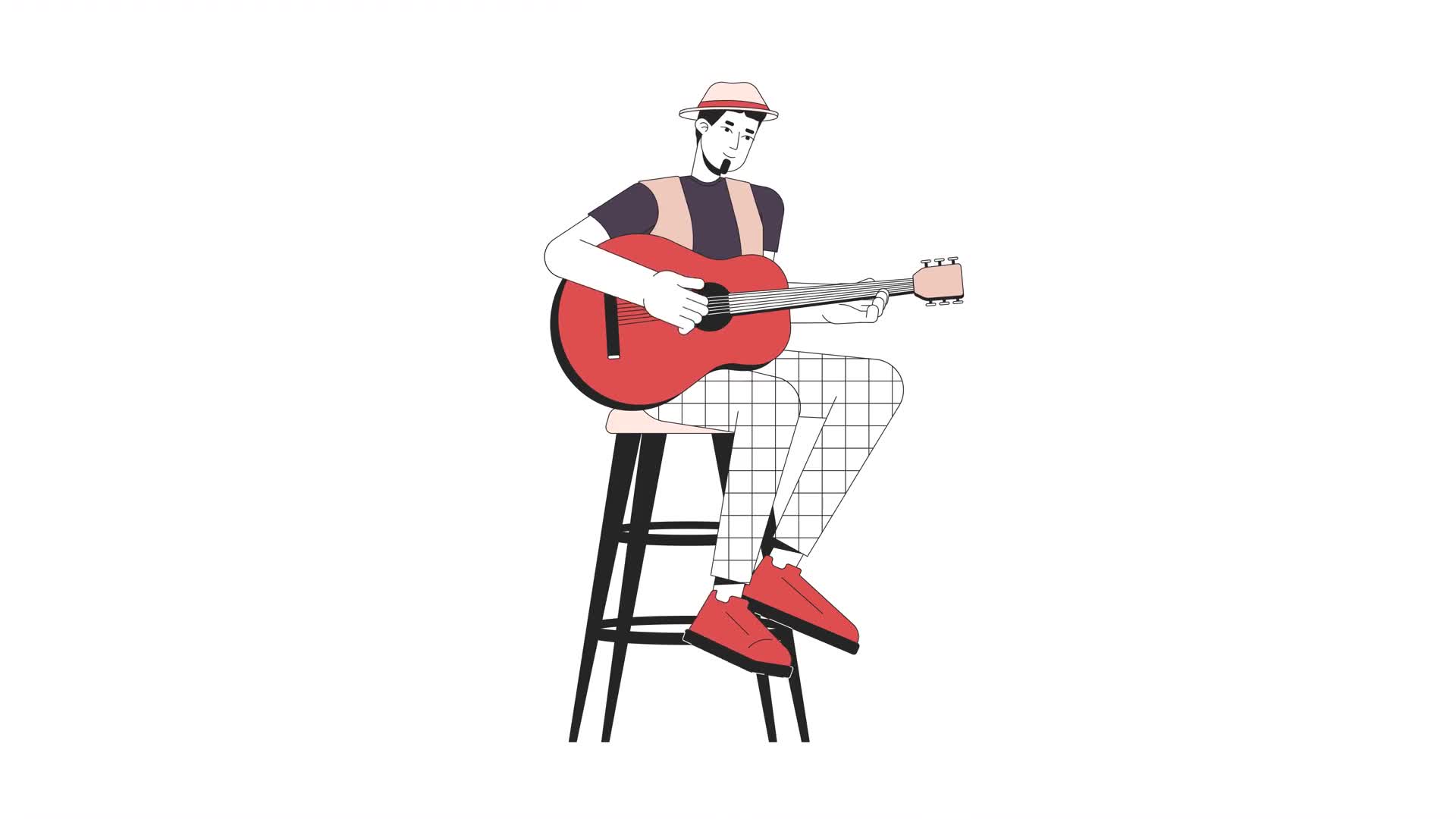 Acoustic Guitarist On Alpha