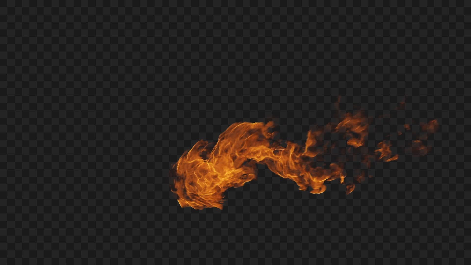 Action Ground Fire VFX on Alpha