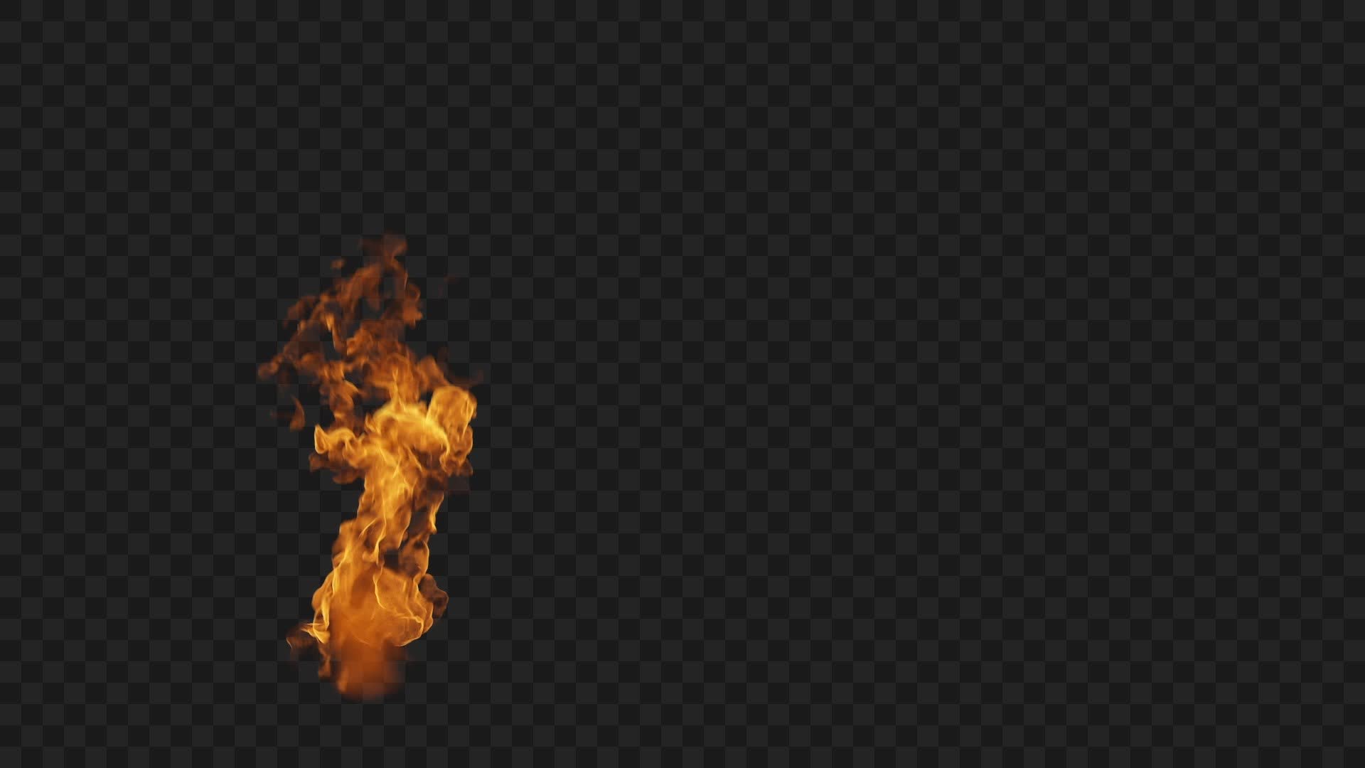 Action Torch Fire VFX on Alpha