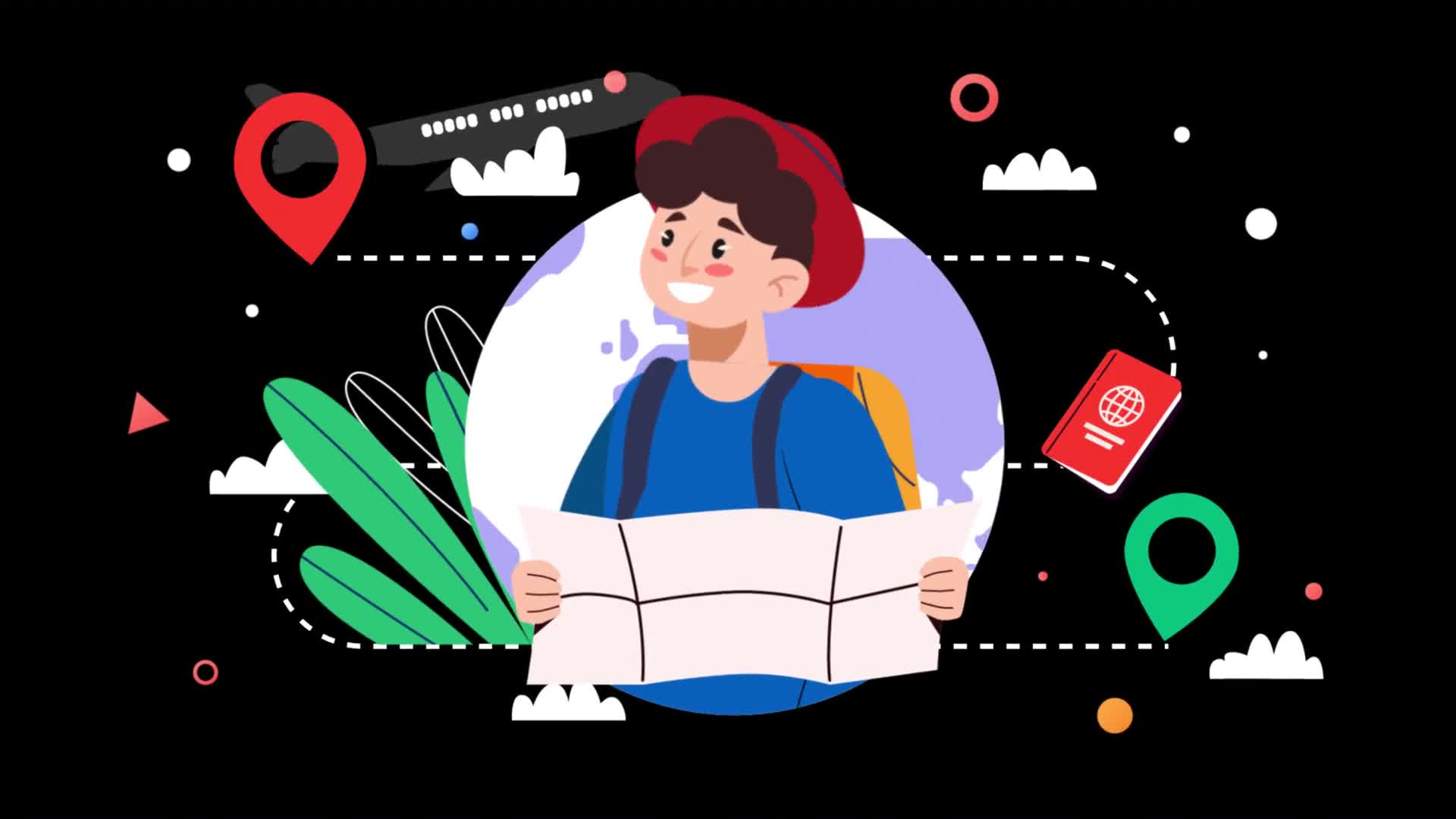 Adventurous Man Holding A Map While Traveling On Alpha