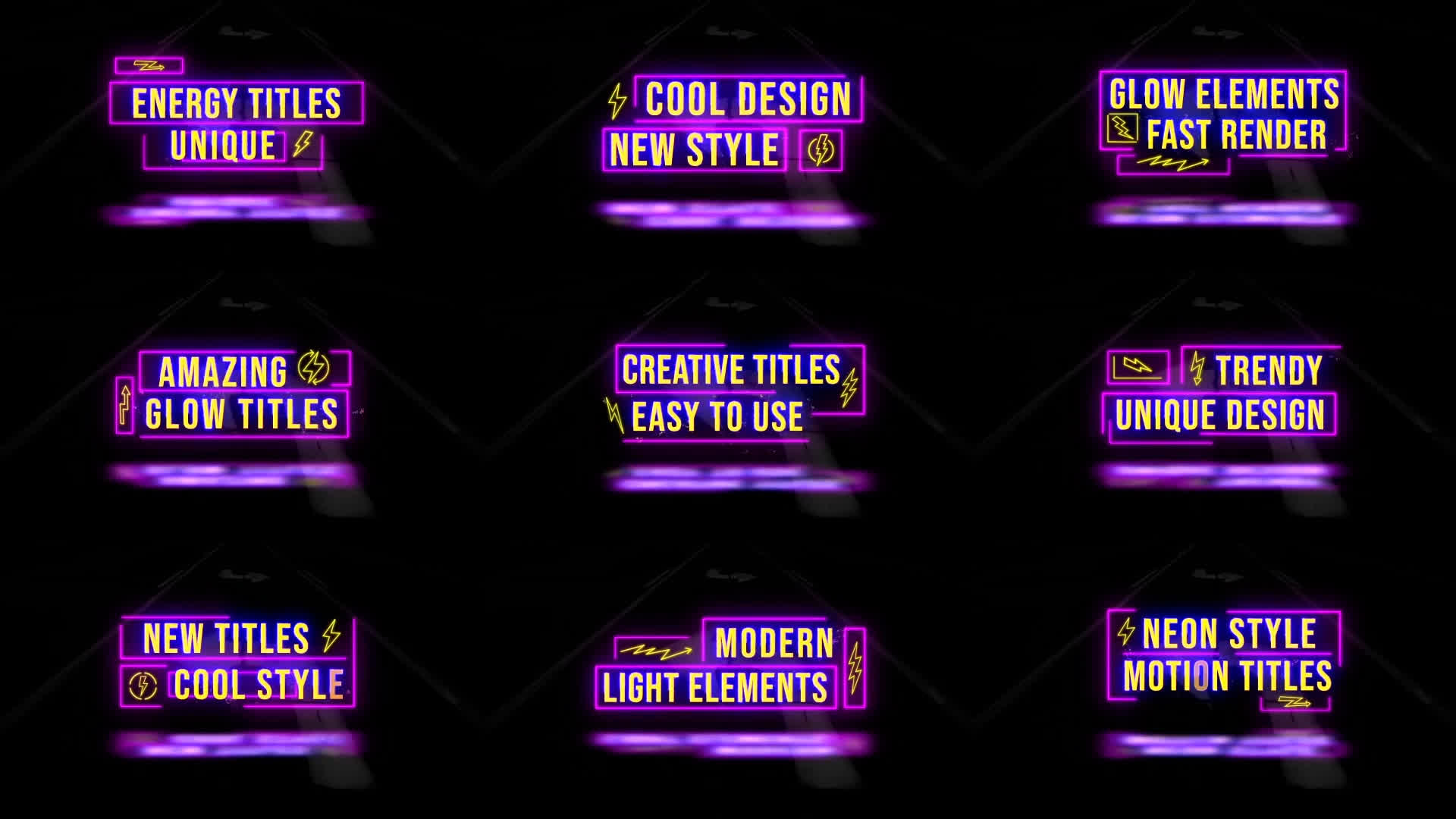 Amazing Glow Titles
