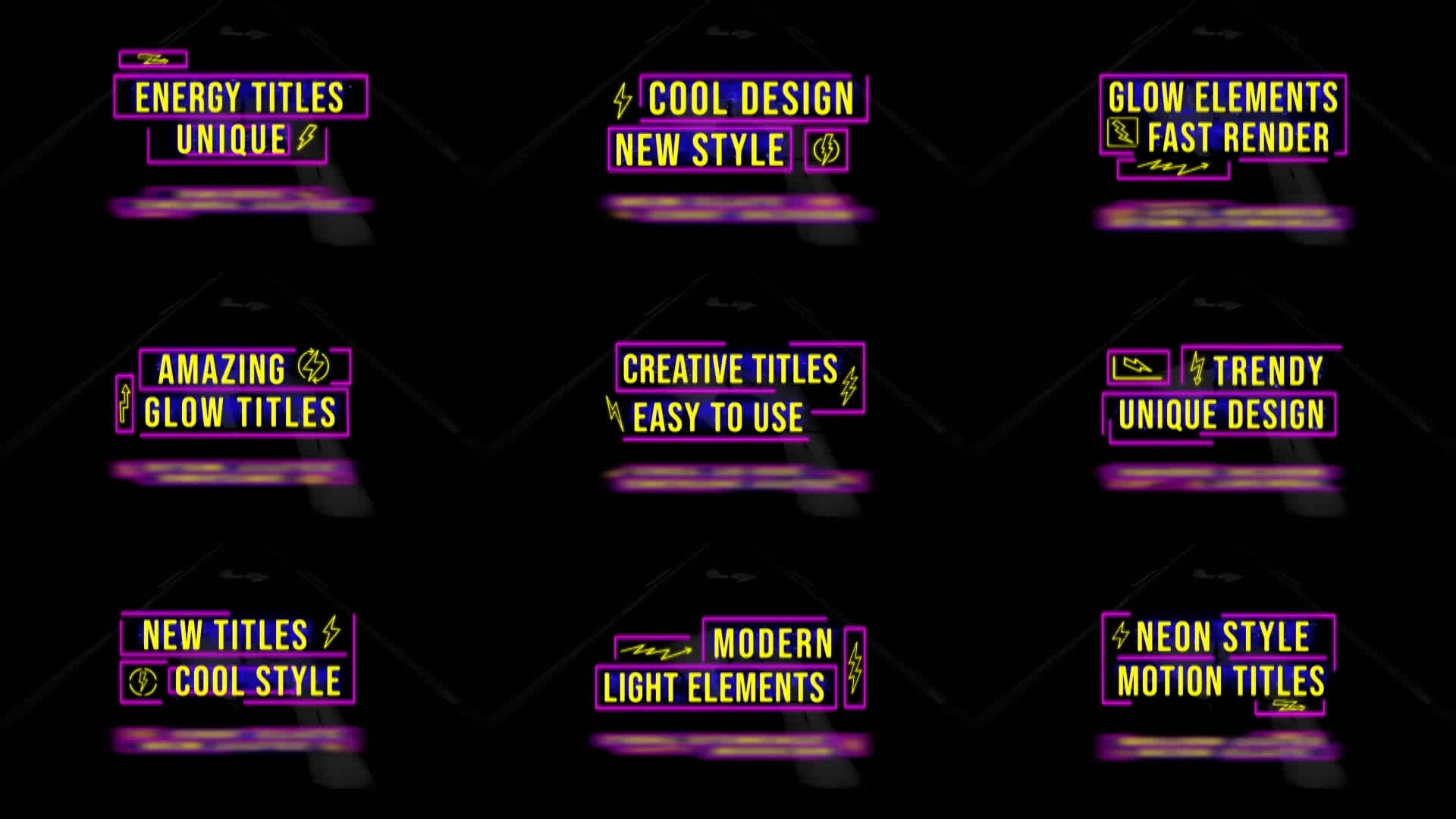 Amazing Glow Titles