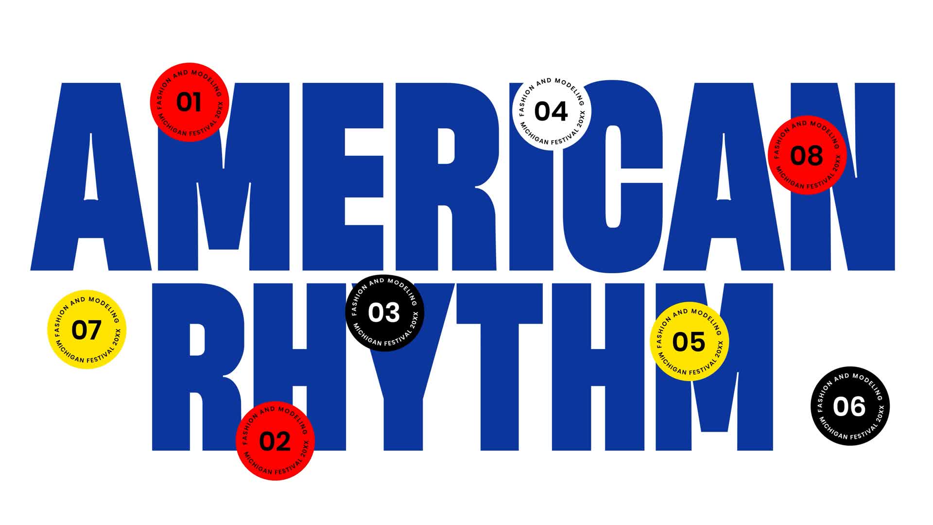 American Big Typography Template