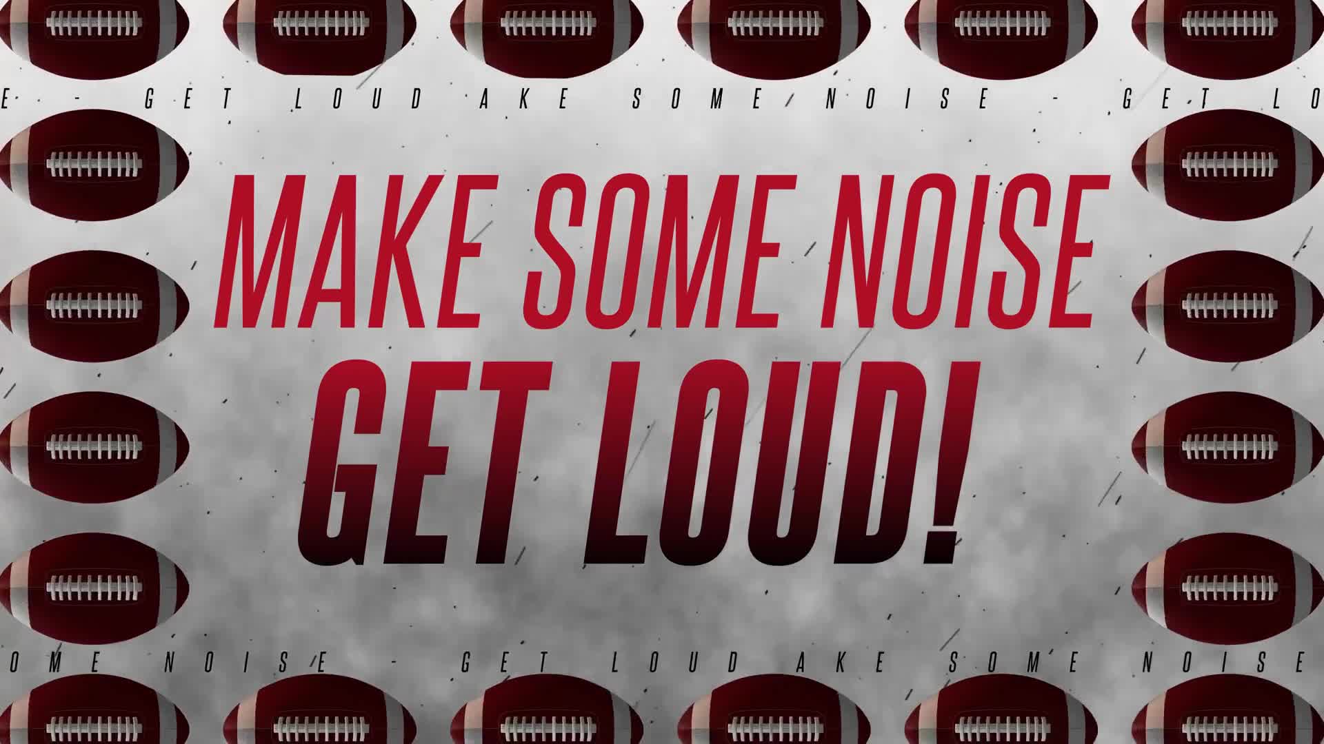 American Football Get Loud - Red Text