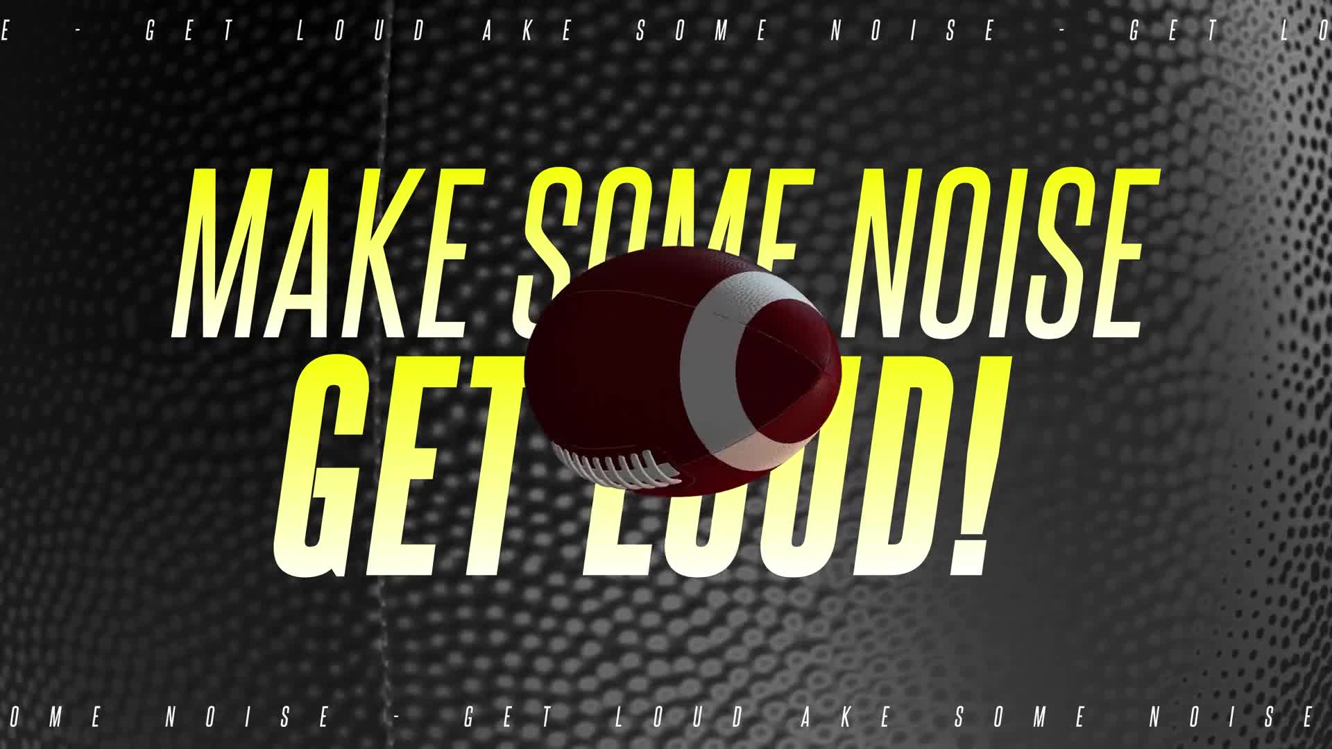 American Football Get Loud - Yellow Text