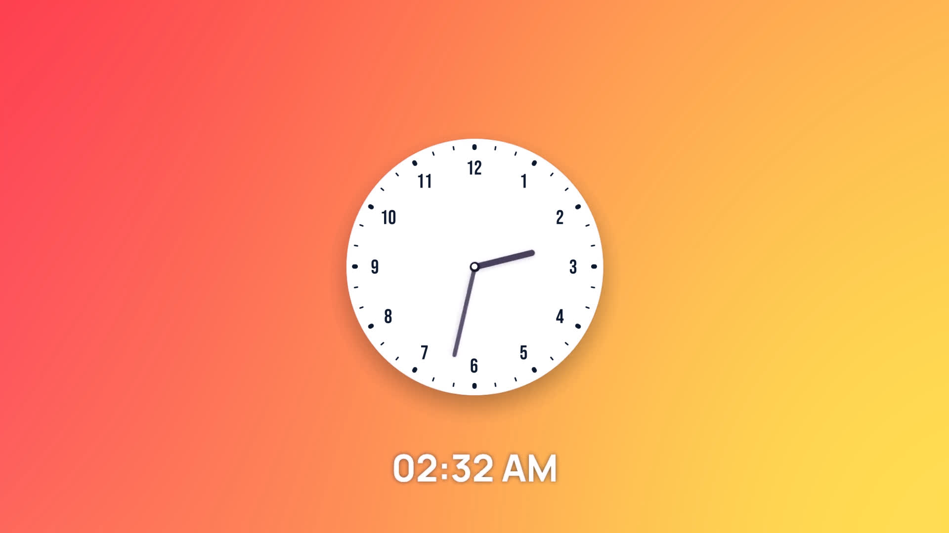 Analog Clock with Timer Timelapse
