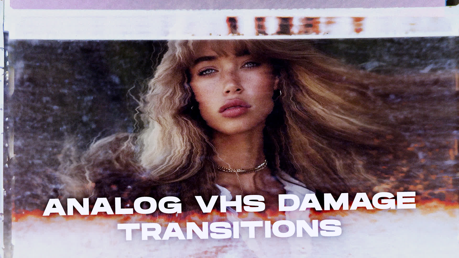 Analog VHS Damage Transitions