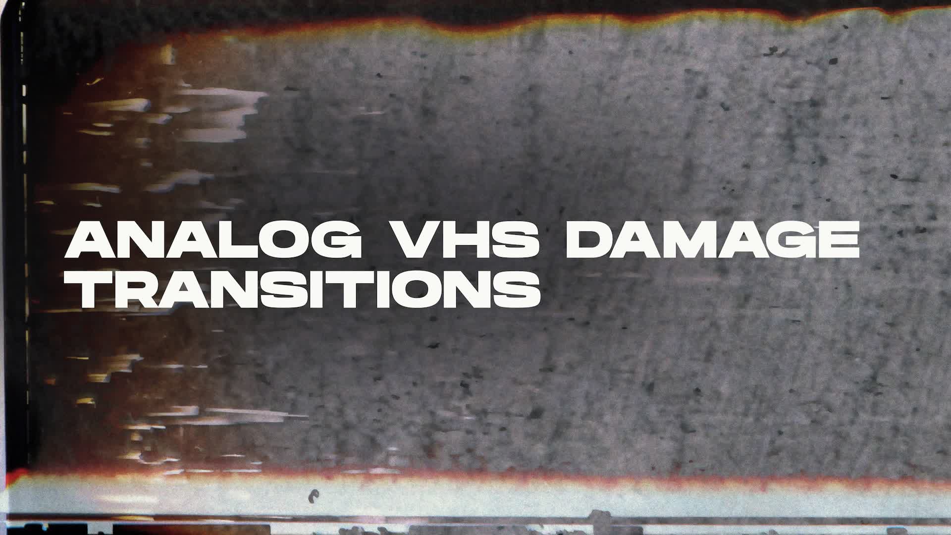 Analog VHS Damage Transitions