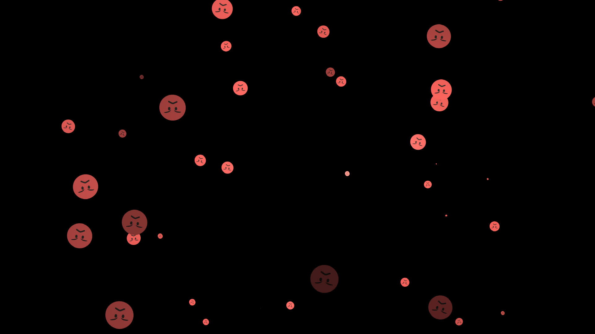 Angry Emoji Particles Explosion