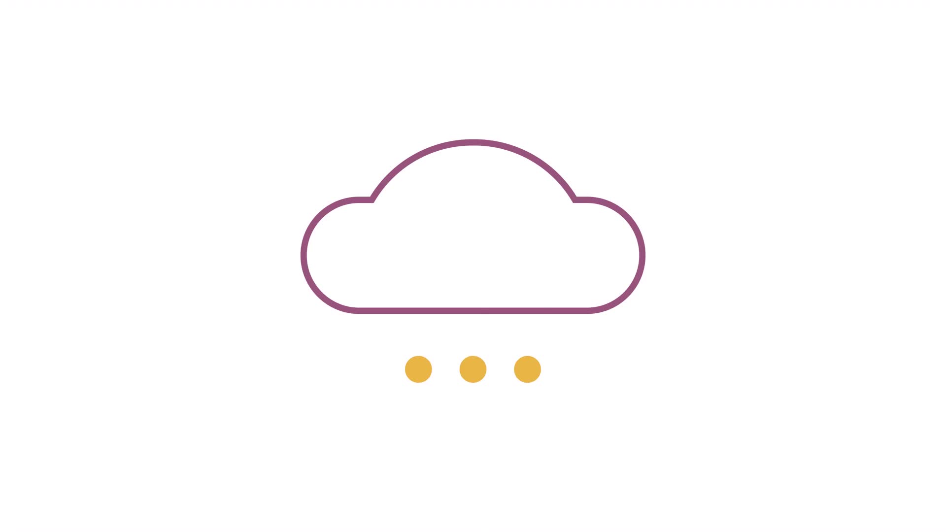 Animated Blank Rain Cloud Indicator