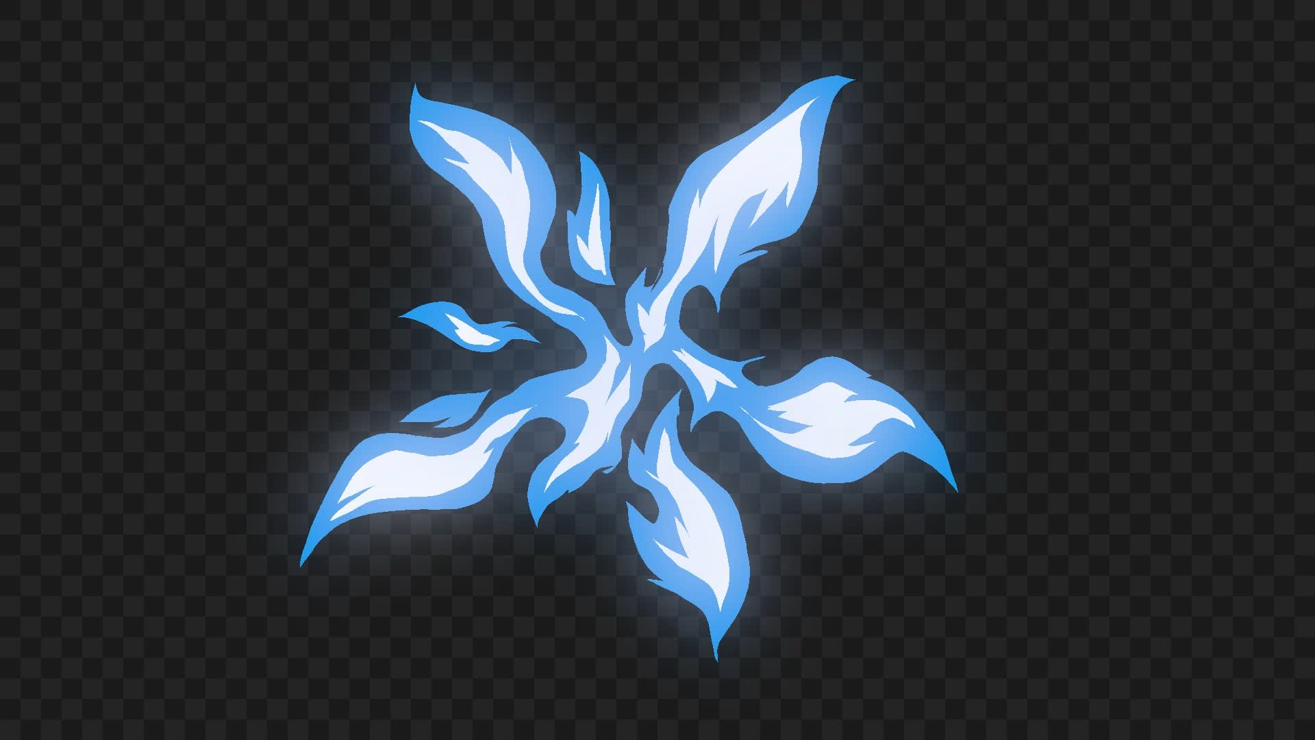 Animated Blue Electricity Explosion Element