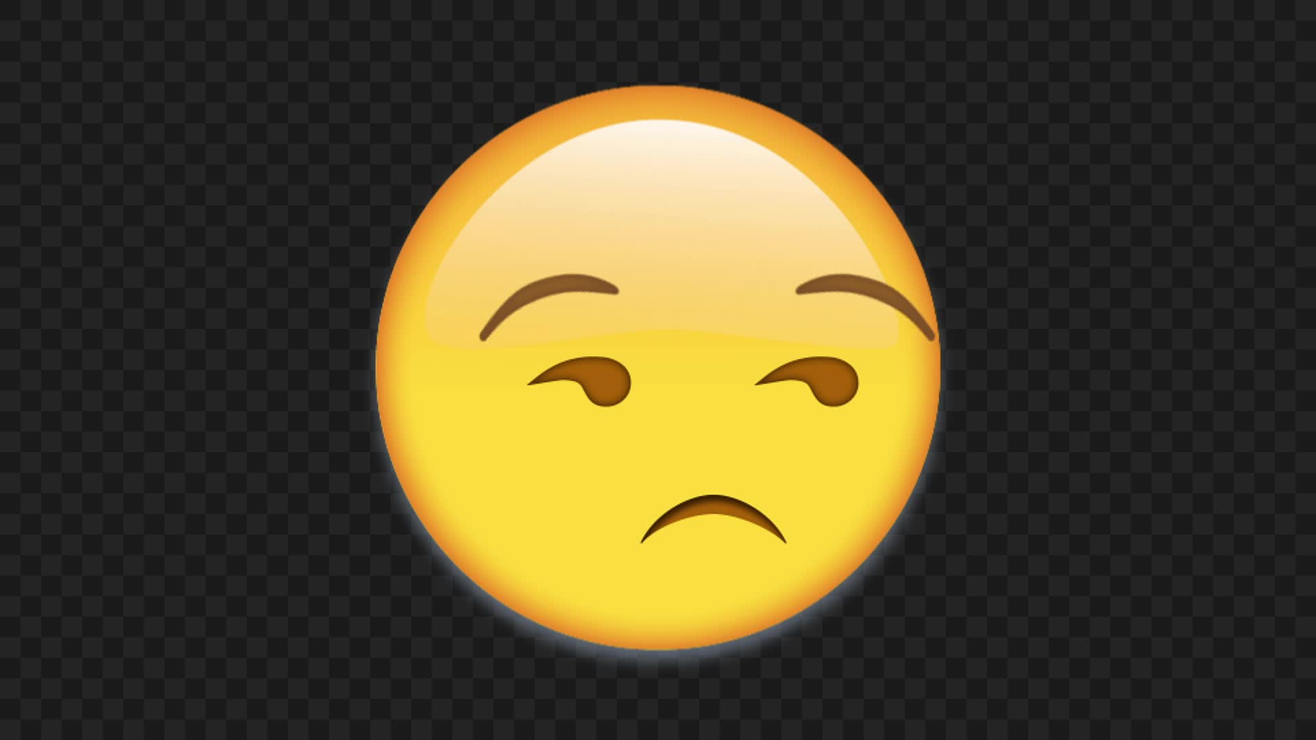 Animated Bored Face Emoji