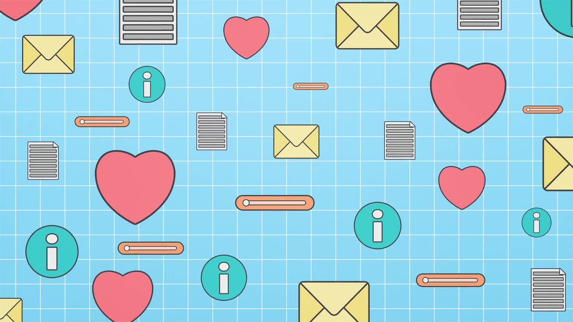 Animated Cartoon Symbols Scene