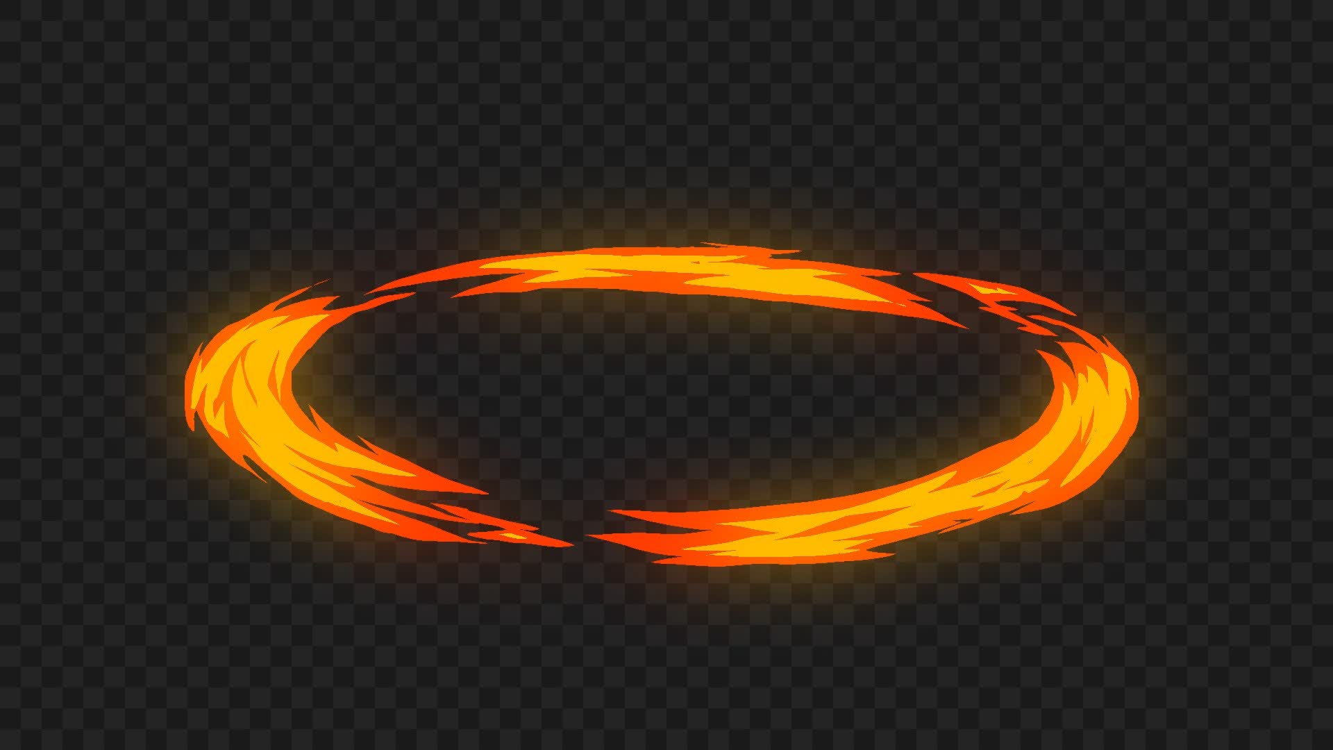 Animated Circle Fire Element
