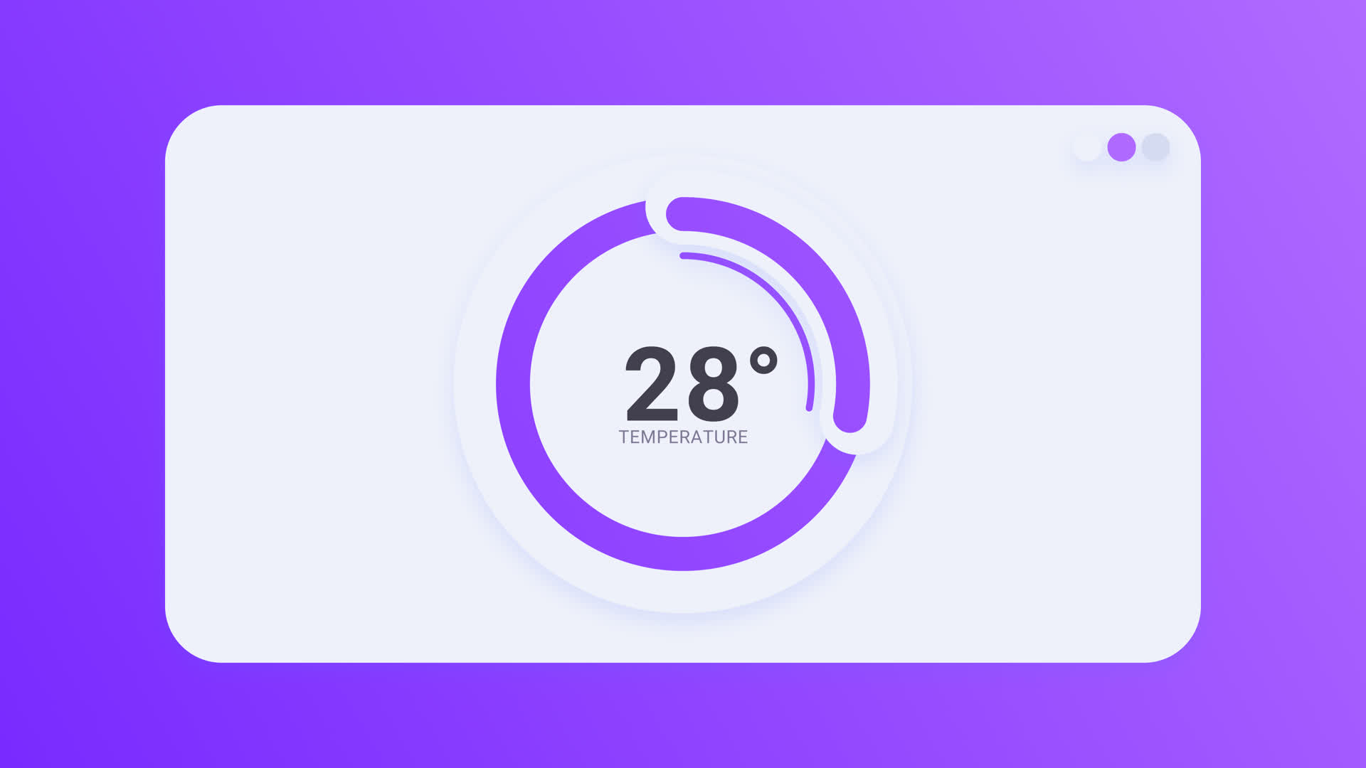 Animated Circular Thermometer UI