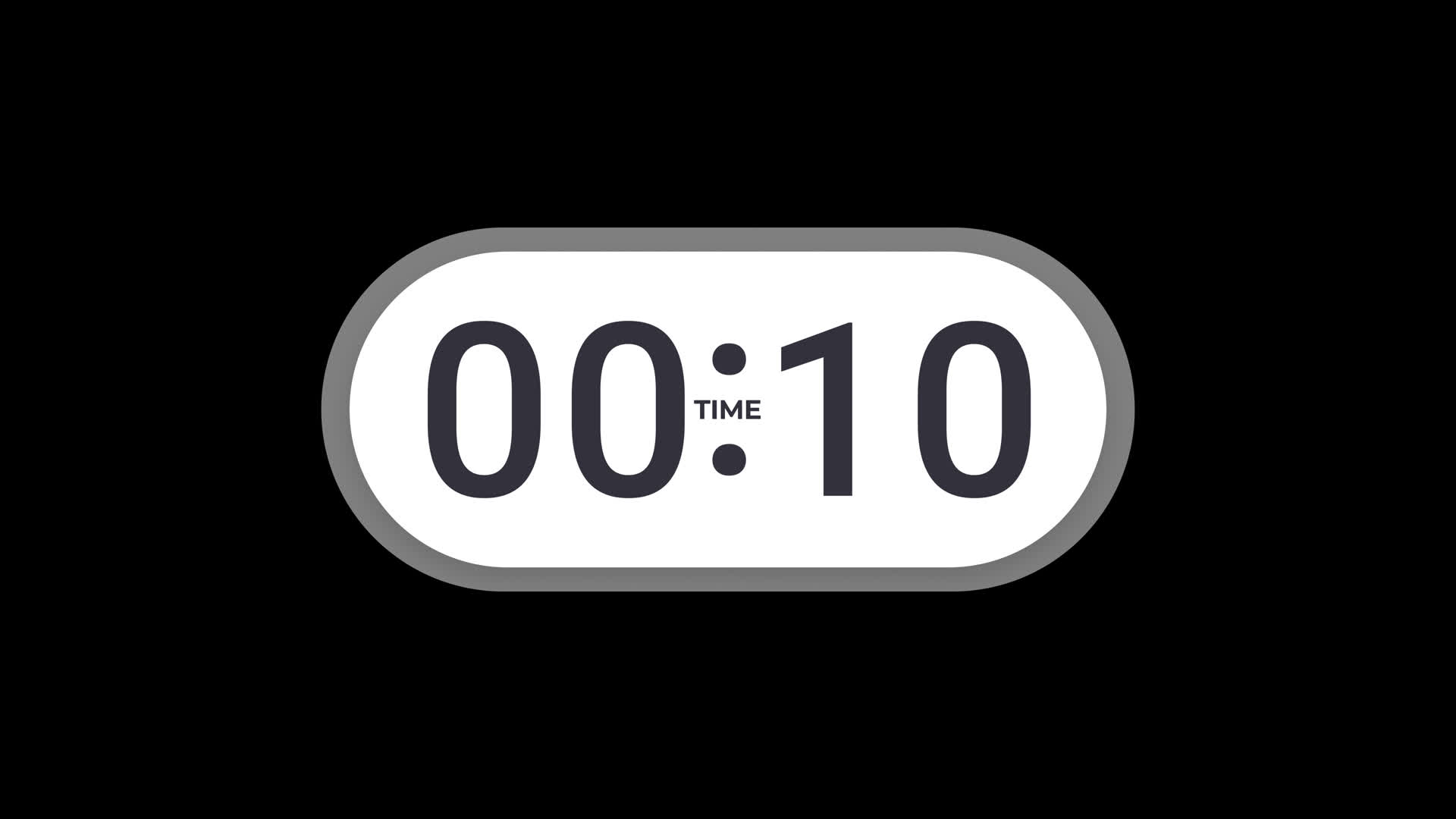 Animated Digital Countdown Timer