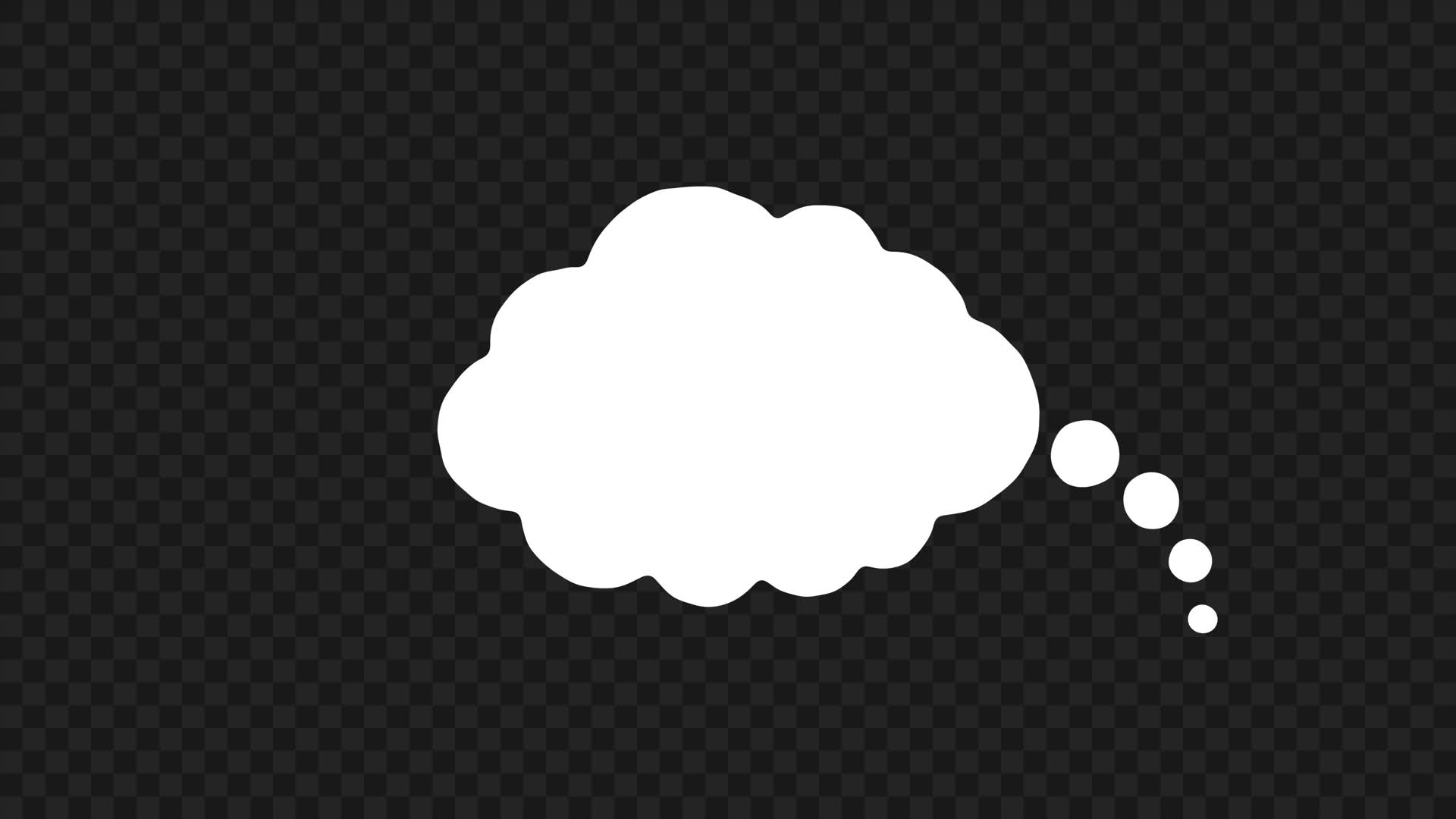 Animated Dreaming Speech Bubble