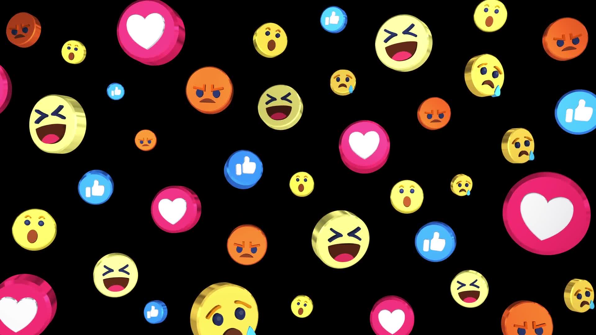 Animated Emojis Transparent Scene