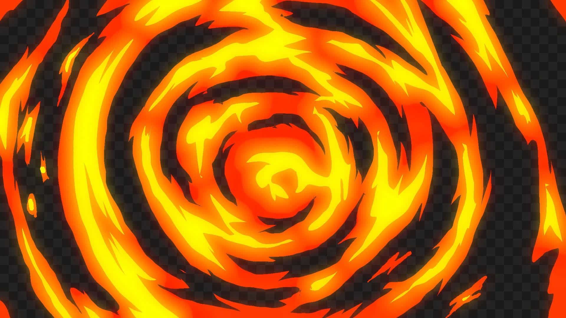 Animated Epic Anime Fire Transition