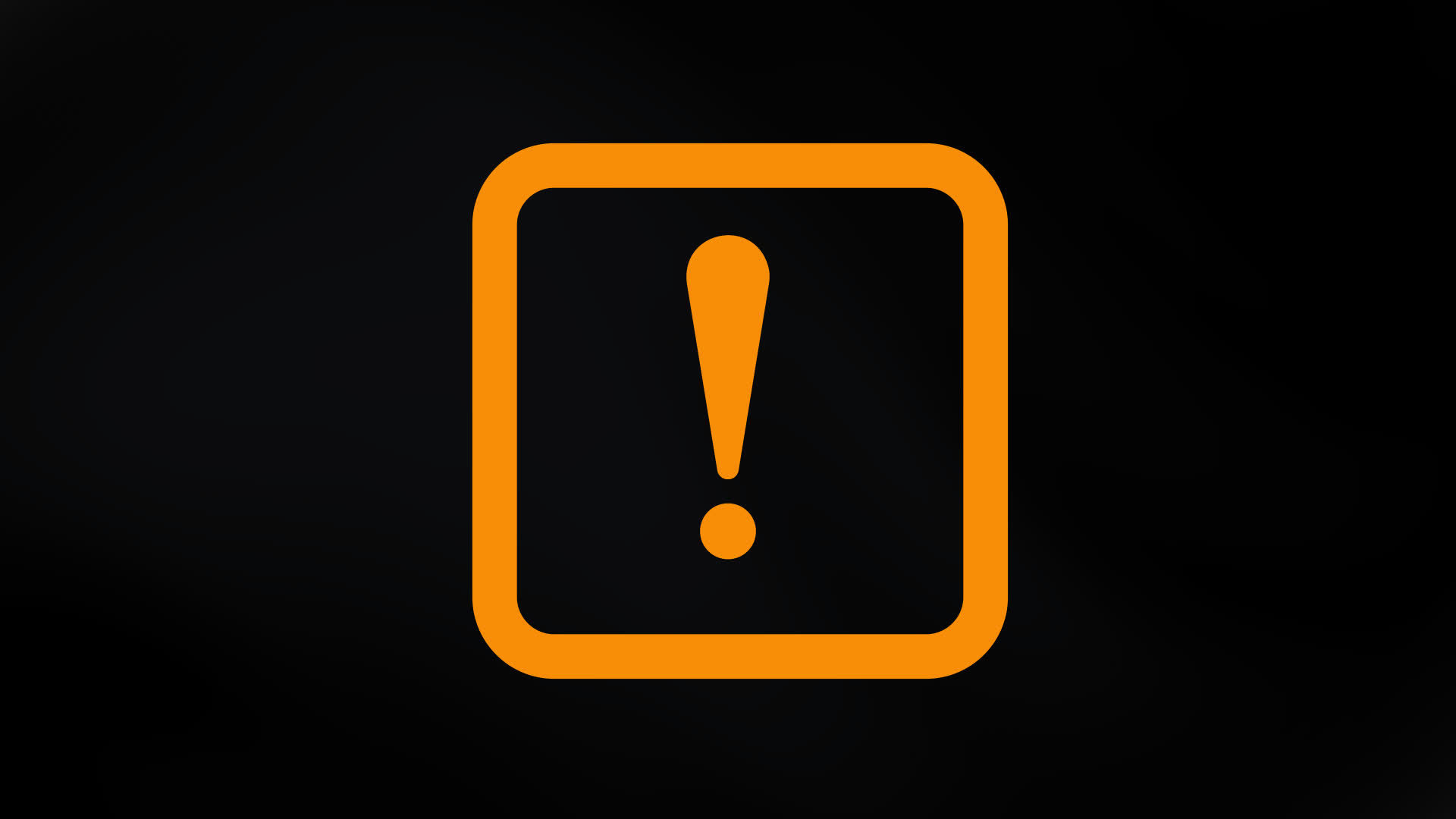 Animated Exclamation Mark With Rounded Stroke Square