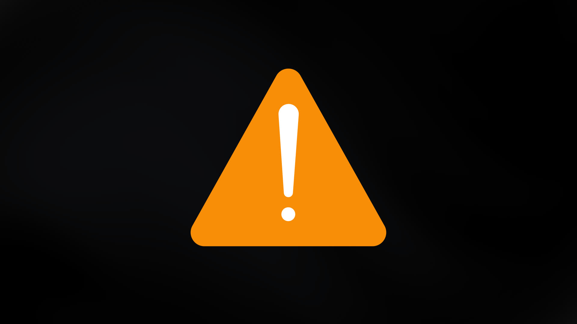 Animated Exclamation Mark With Rounded Triangle