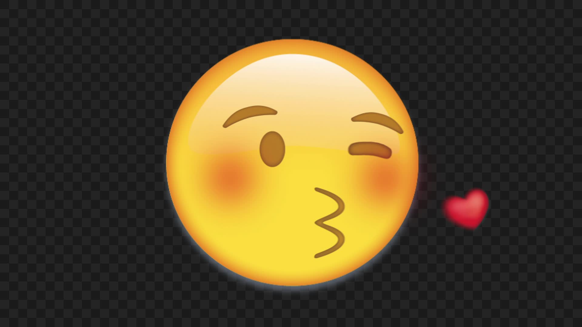 Animated Face Blowing a Kiss Emoji