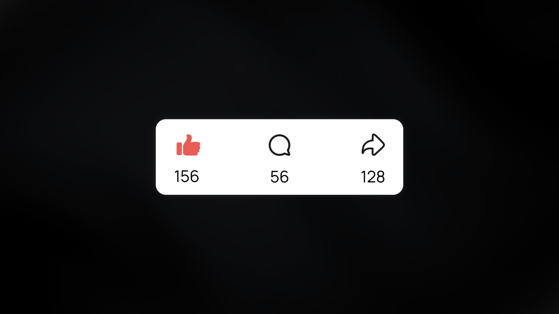 Animated Facebook Reaction Bar