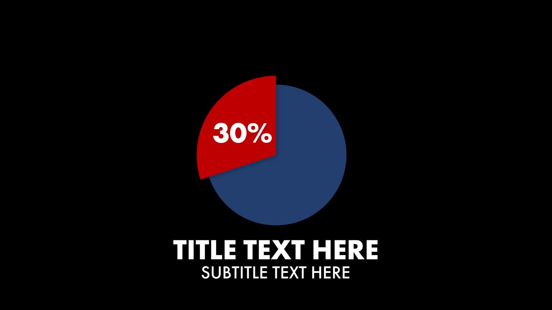 Animated Infographics Pie Chart
