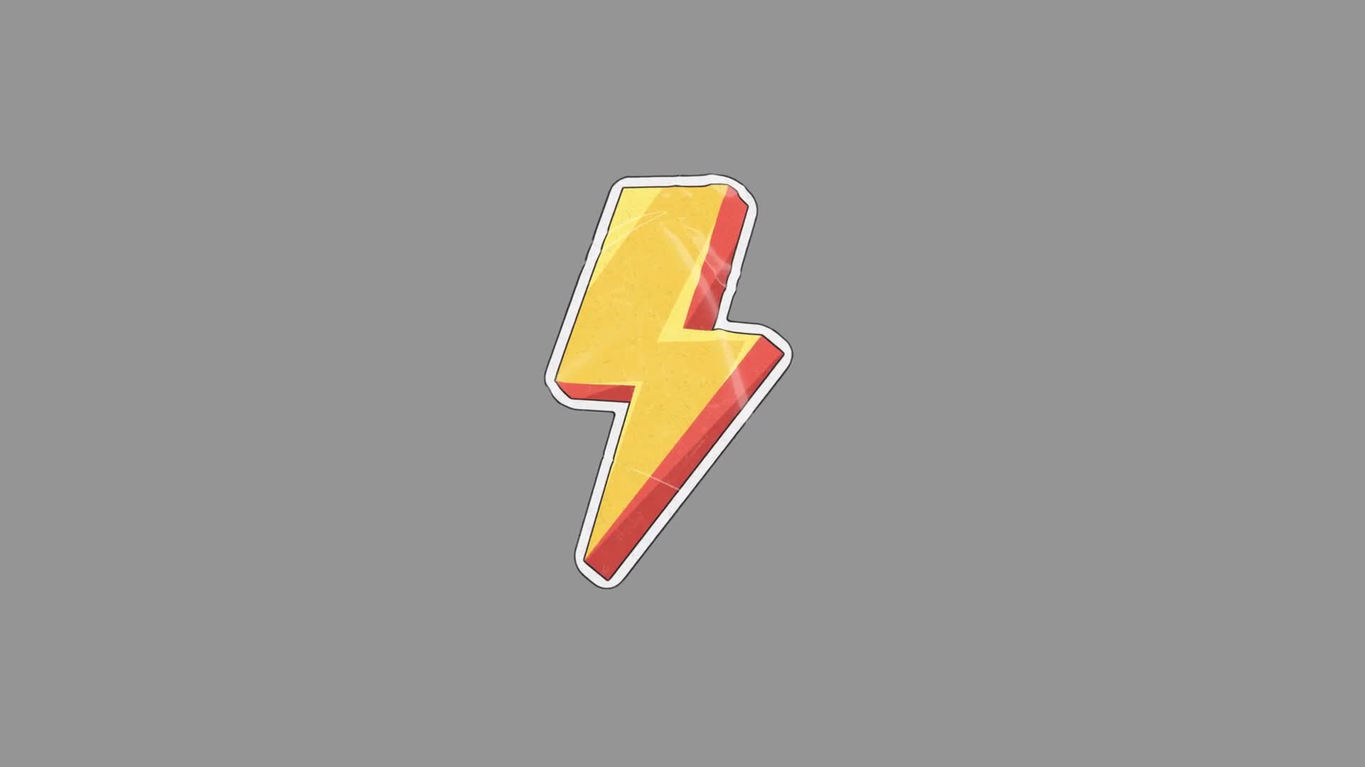 Animated Lightning Bolt Icon On Transparent Background On Alpha