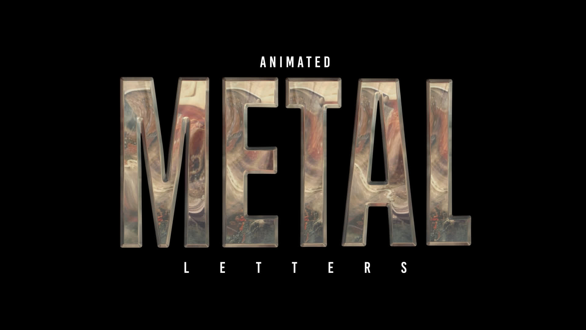 Animated Metal Letters